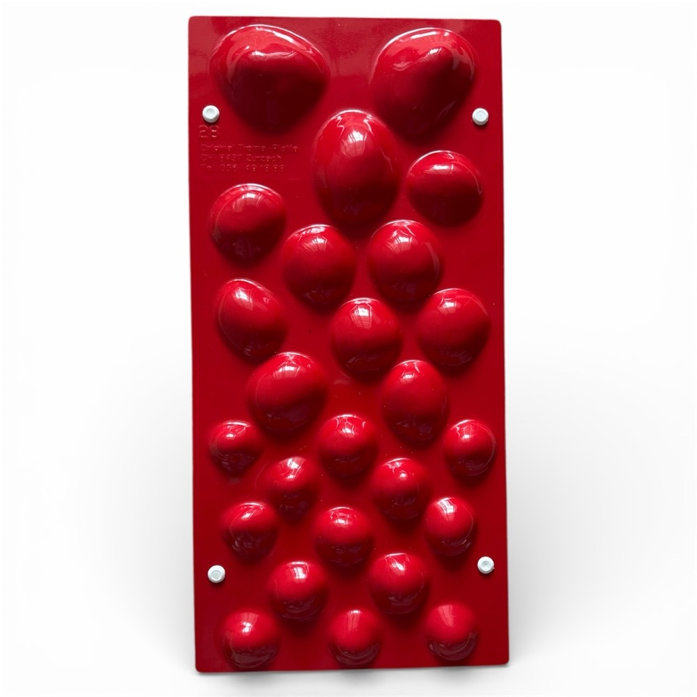Reflexology Foot Massage Board Acupressure Mat w/ Suction Cups Red Non Slip